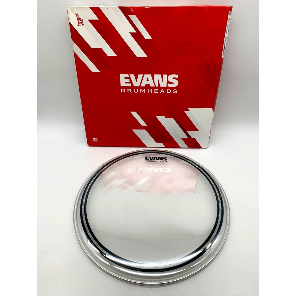 Evans EC2S Clear 14" Tom Batter‎ Drum Head 2-Ply SST TT14EC2S Open Box